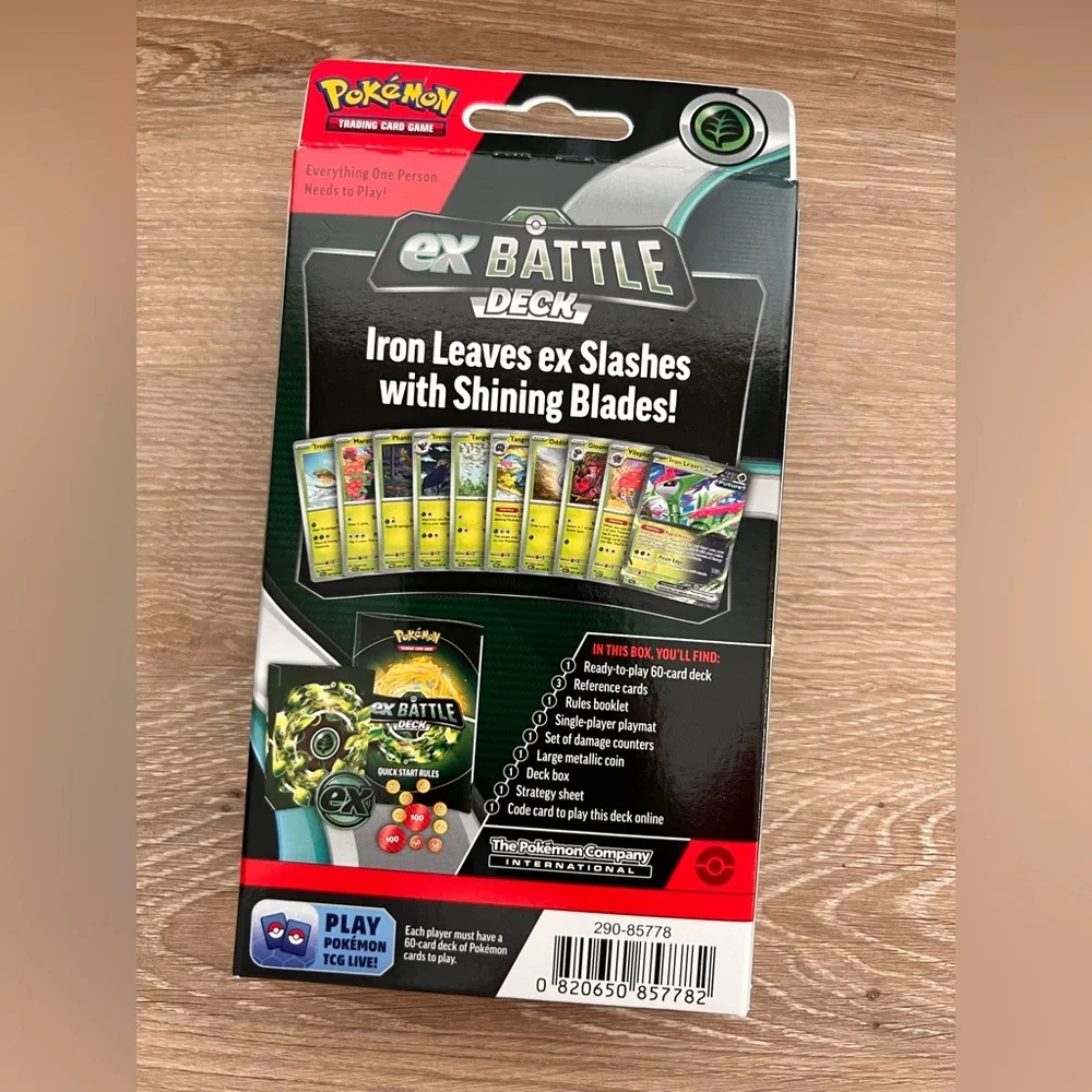 Pokemon Iron Leaves EX Battle Deck - Green and Red - Picture 2 of 2